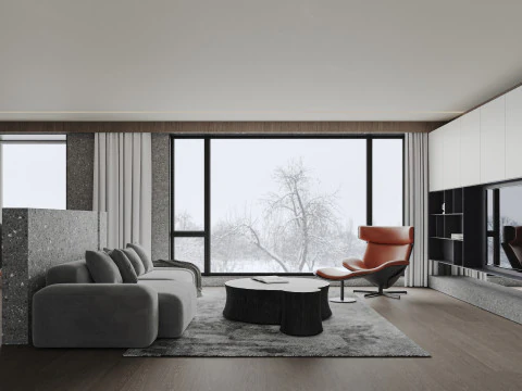 Living Room 98 3D Model