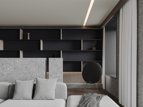 Living Room 98 Model 3D