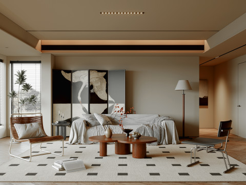 Living Room 100 3D Model