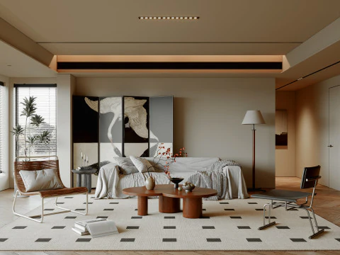 Гостиная 100 3D Модель