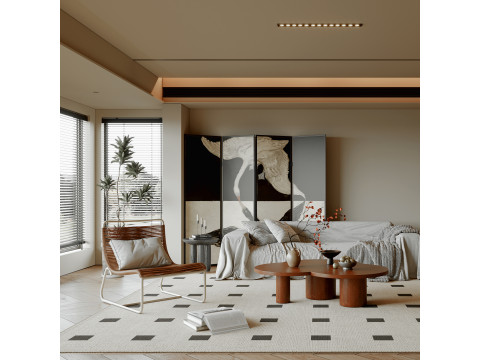 Living Room 100 Model 3D