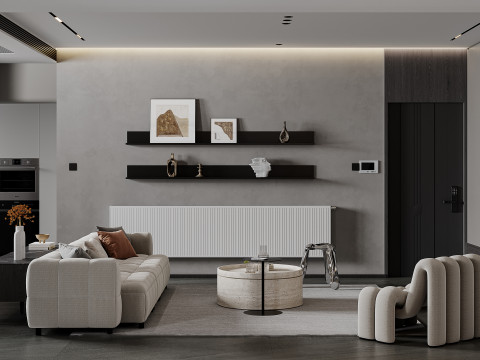 Living Room and Dining Room 102 3D Модель