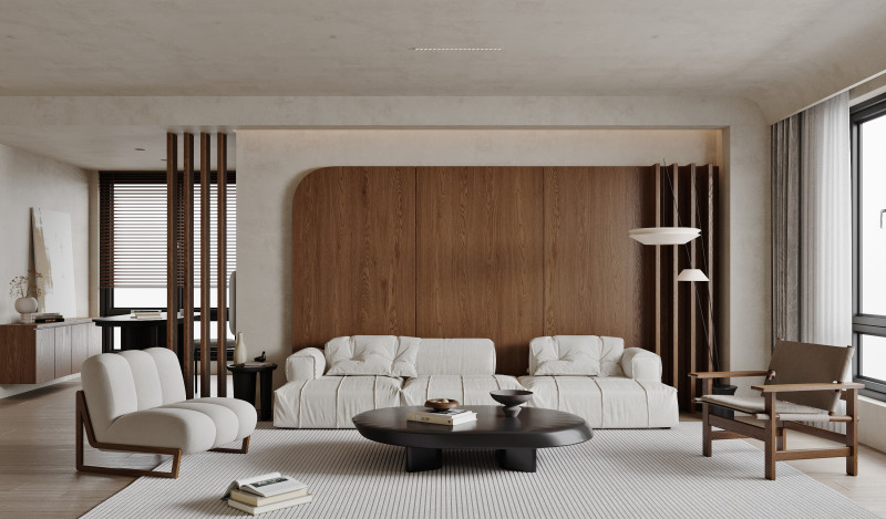 Living Room 105 Model 3D .c4d .max .obj .3ds .fbx .stl .blend