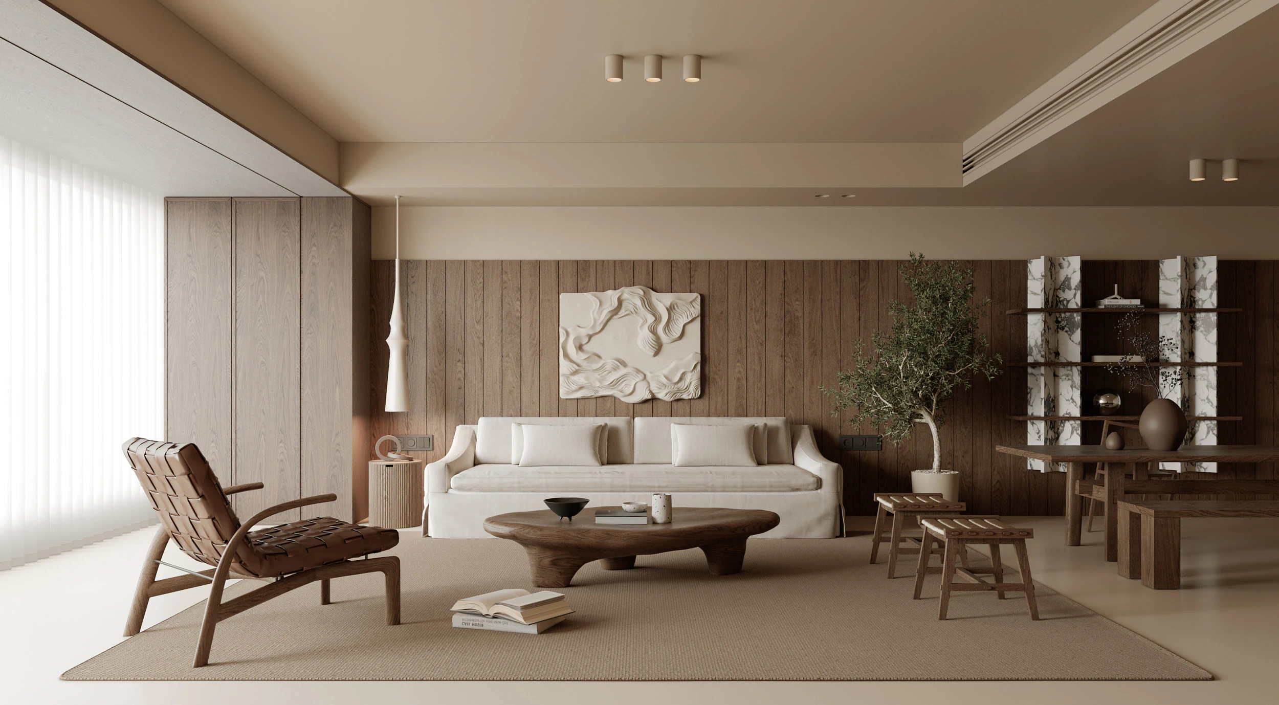 Living Room 107 3D Model .c4d .max .obj .3ds .fbx .stl .blend