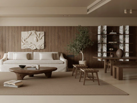 Living Room 107 3D Model