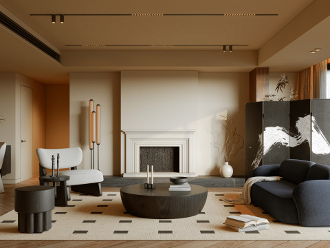 Living Room 108 3D Model