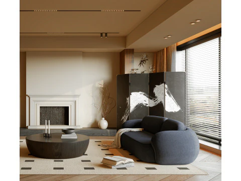 Living Room 108 3D Model