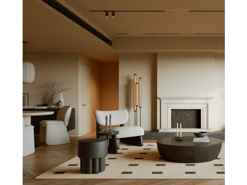 Living Room 108 3D Model