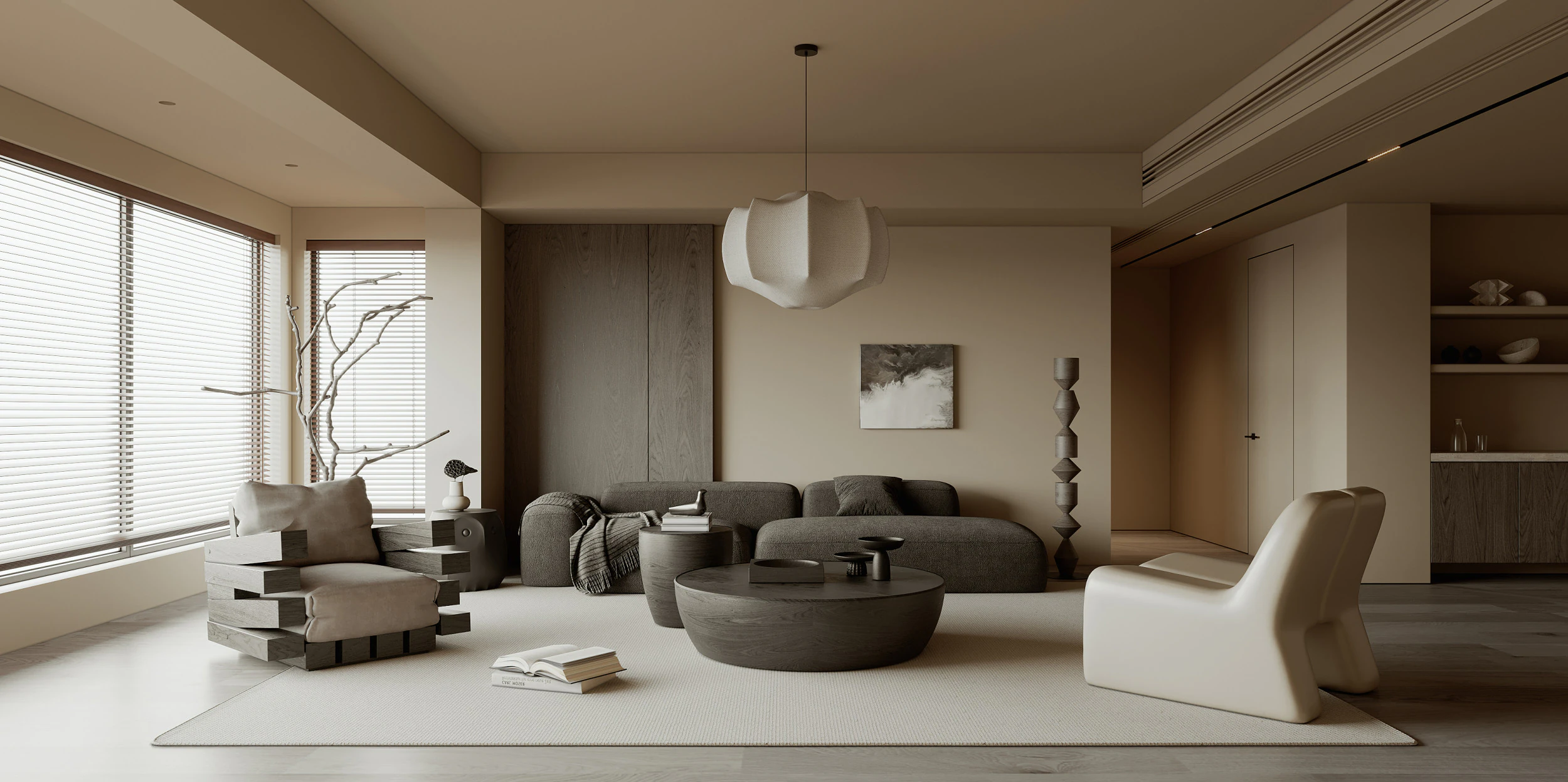 Living Room 114 3D Model .c4d .max .obj .3ds .fbx .stl .blend