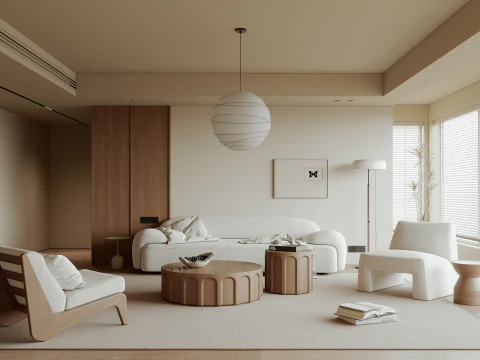 Гостиная 116 3D Модель