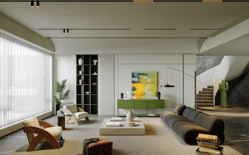 Living Room 118 Model 3D .c4d .max .obj .3ds .fbx .stl .blend 