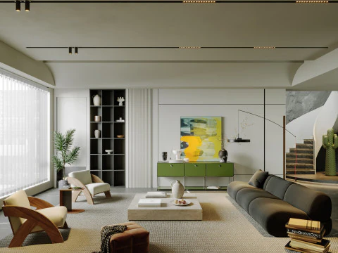 リビングルーム 118 3Dモデル