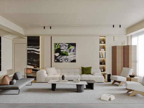 Living Room 120 3D Model