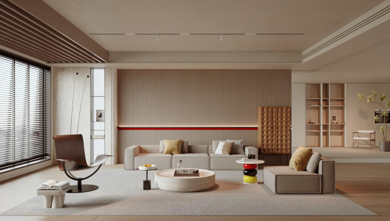 Living Room 121 3D Model .c4d .max .obj .3ds .fbx .stl .blend 