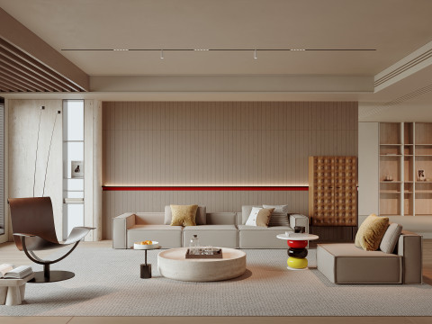 Living Room 121 Model 3D