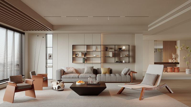 Living Room 122 Modelo 3D .c4d .max .obj .3ds .fbx .stl .blend 
