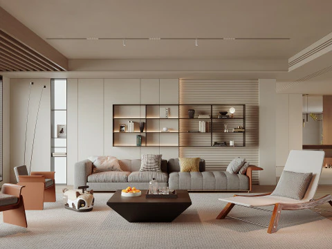 リビングルーム 122 3Dモデル