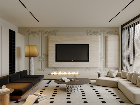 Living Room 128 3D मॉडल