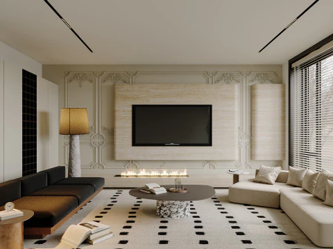 Woonkamer 128 3D Model