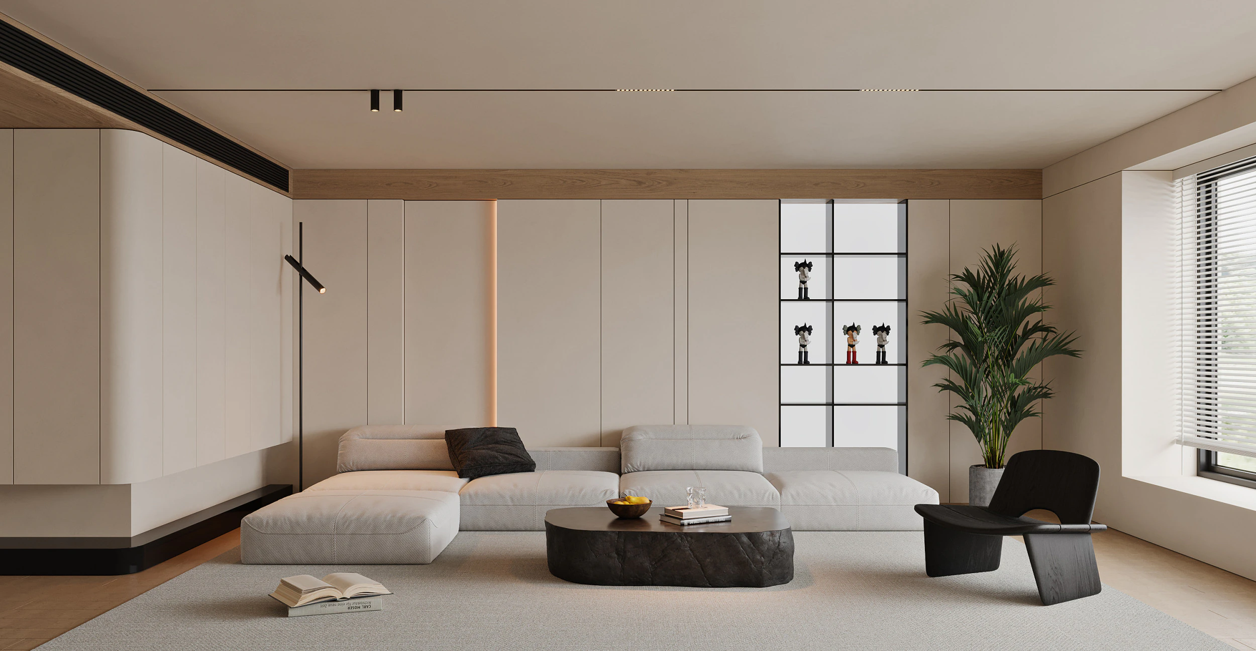 Living Room 132 3D Model .c4d .max .obj .3ds .fbx .stl .blend 