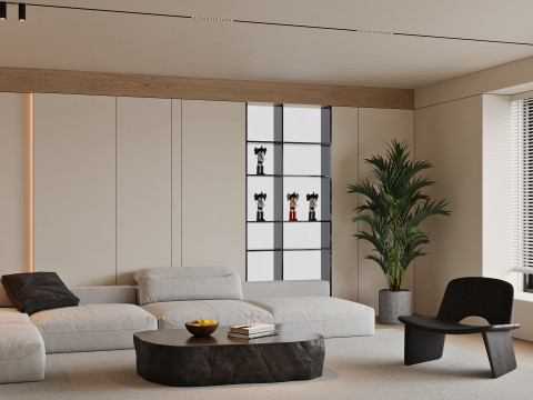 Living Room 132 Model 3D