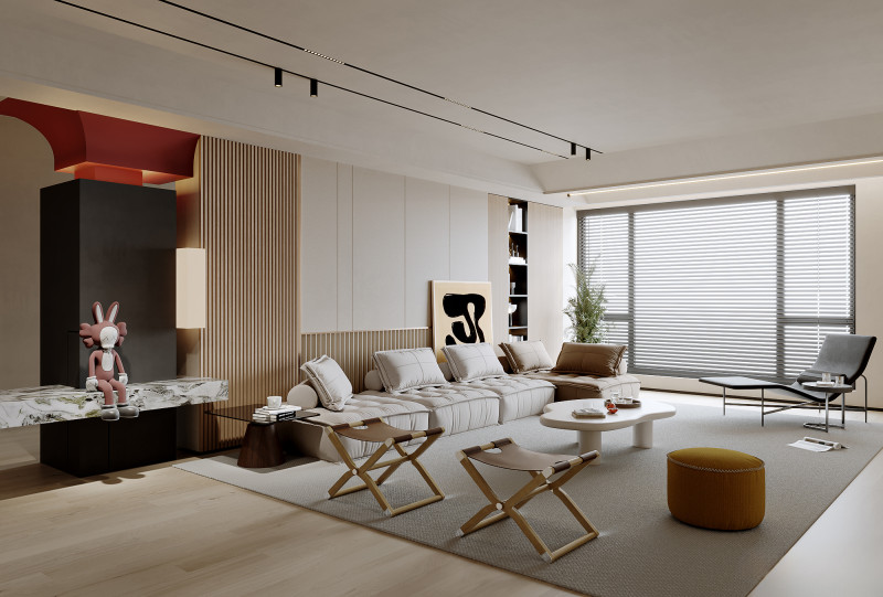 Living Room 133 3D 模型 .c4d .max .obj .3ds .fbx .stl .blend 