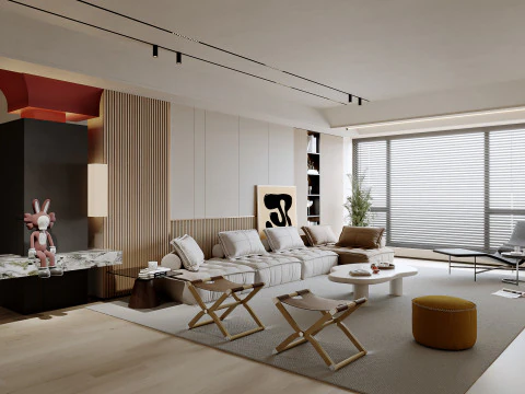 Sala de Estar 133 Modelo 3D