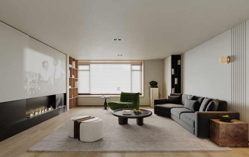 Living Room 134 3D Model .c4d .max .obj .3ds .fbx .stl .blend 