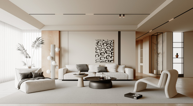 Living Room 135 3D Модель .c4d .max .obj .3ds .fbx .stl .blend 