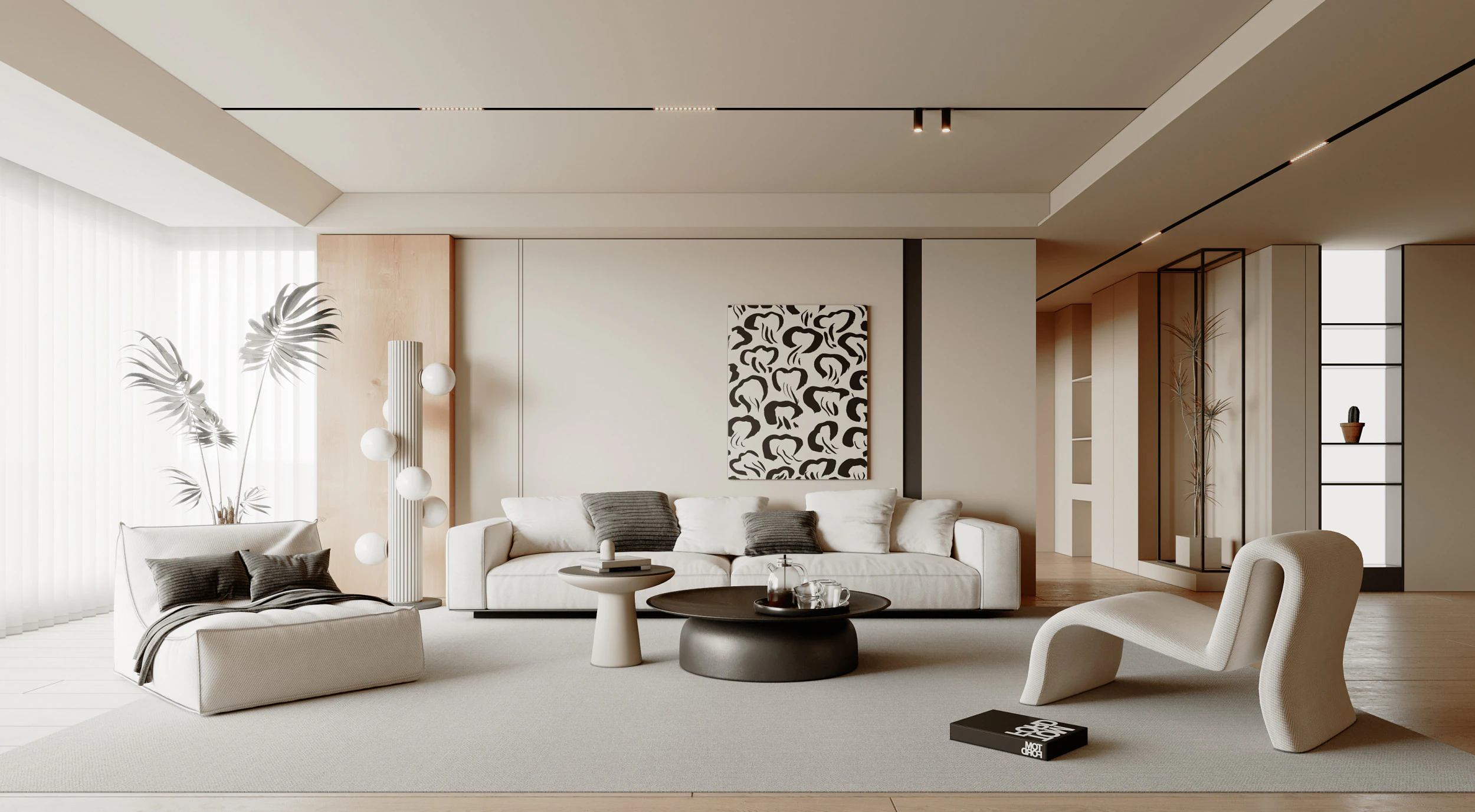 Living Room 135 3D Model .c4d .max .obj .3ds .fbx .stl .blend 