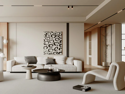 Living Room 135 3D Model
