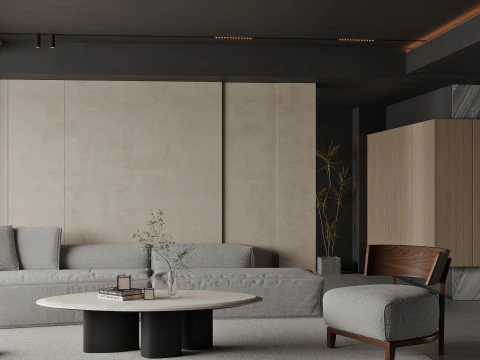 Living Room 136 3D Model