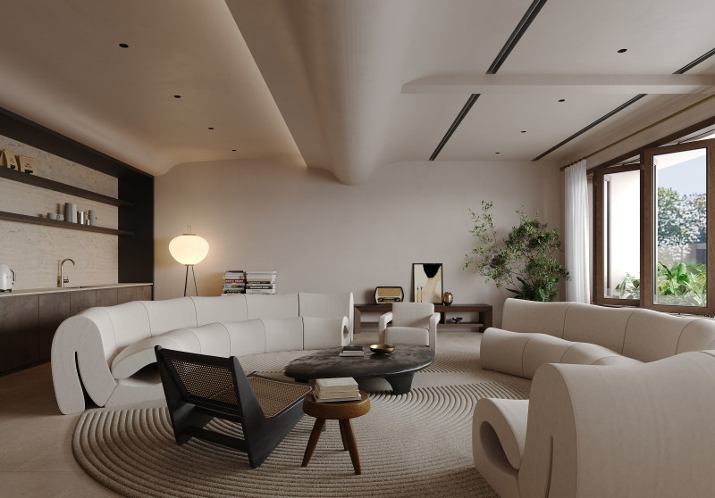Living Room 138 3D Model .c4d .max .obj .3ds .fbx .stl .blend 
