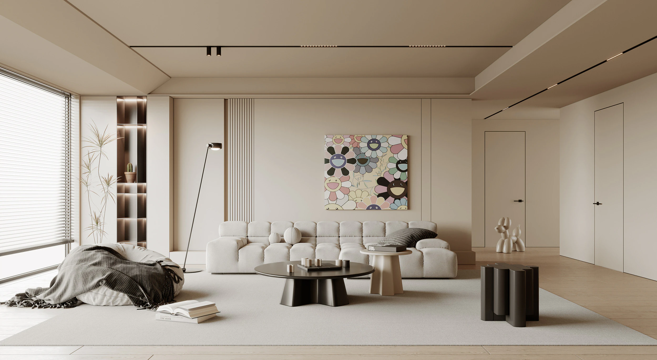 Living Room 141 3D Model .c4d .max .obj .3ds .fbx .stl .blend 