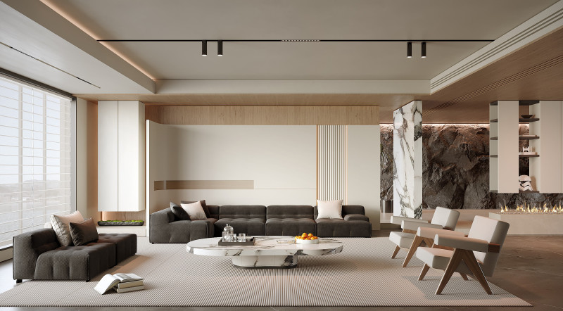 Living room 150 3D Model .c4d .max .obj .3ds .fbx .stl .blend 