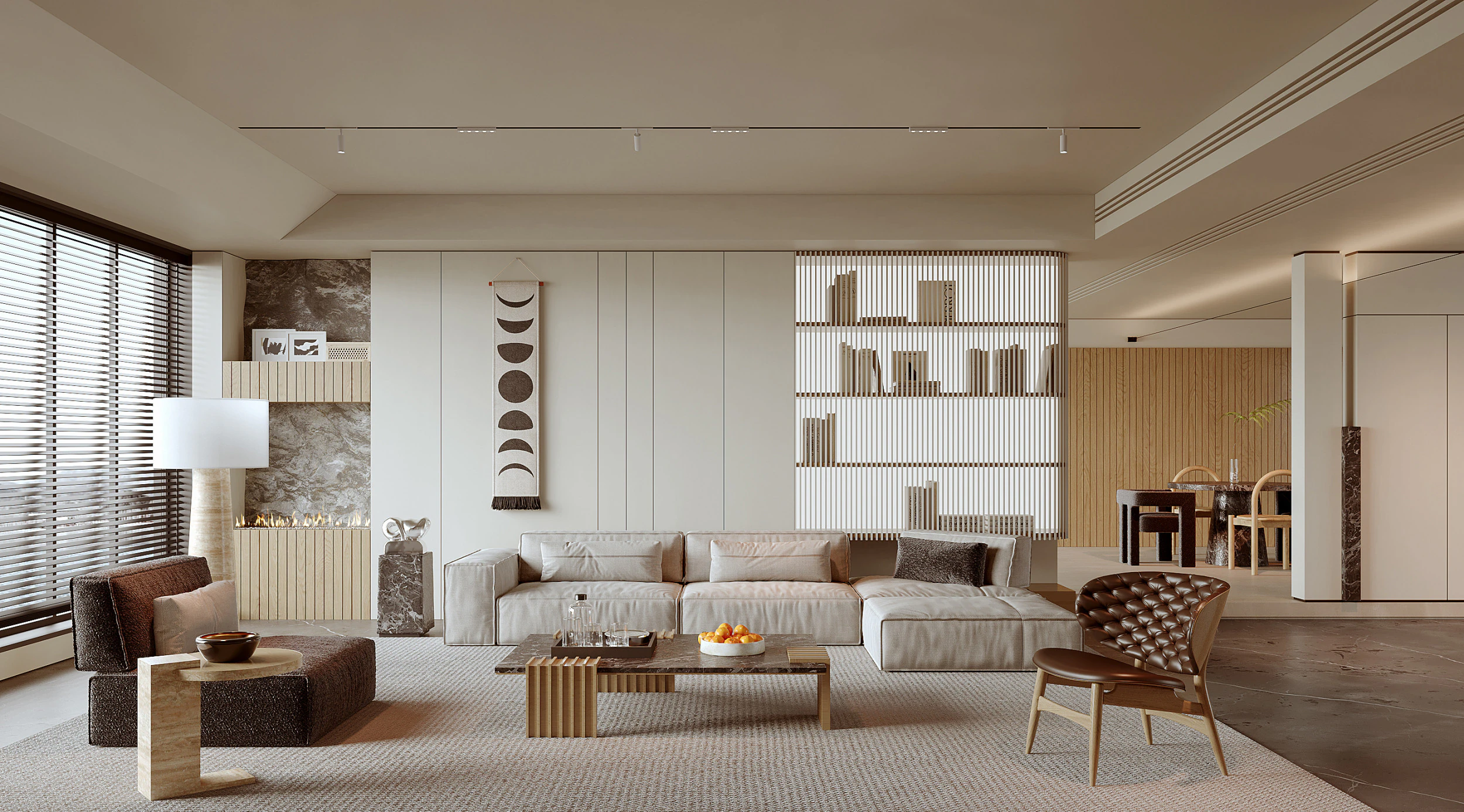 Living room 154 3D Model .c4d .max .obj .3ds .fbx .stl .blend 