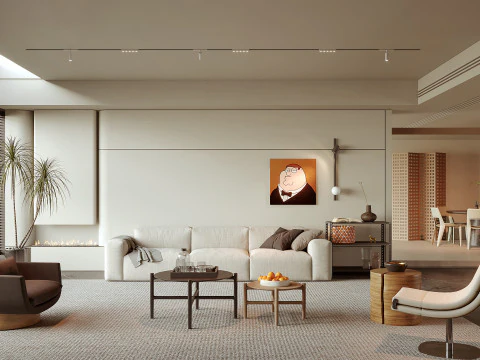 Гостиная 155 3D Модель