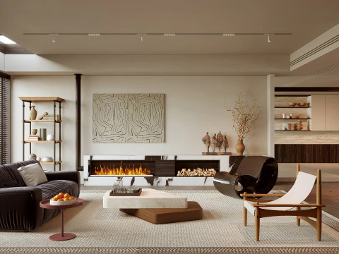 Гостиная 159 3D Модель