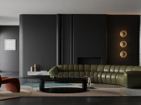 Гостиная 165 3D Модель