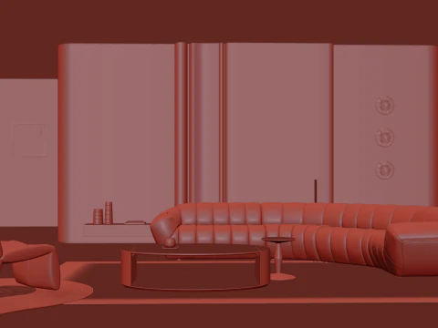 Living room 165 3D Model