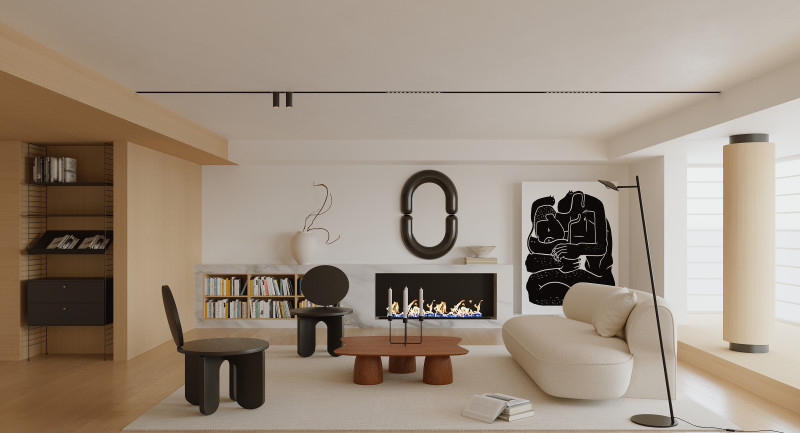 Living room 166 3D Модель .c4d .max .obj .3ds .fbx .stl .blend 