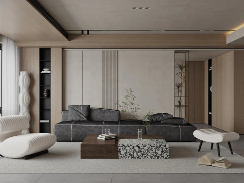 Sala de estar 168 Modelo 3D