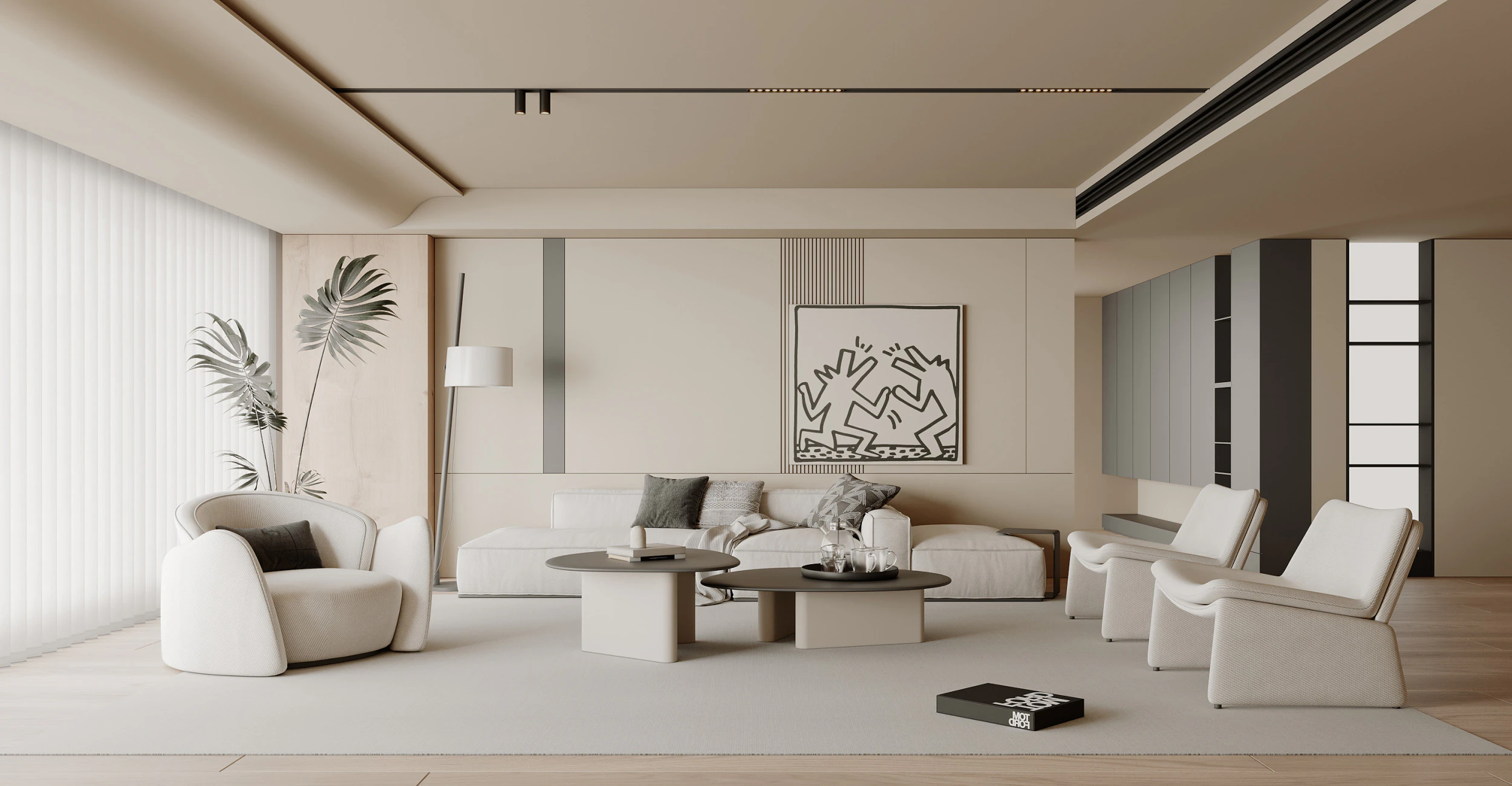 Living room 169 3D Model .c4d .max .obj .3ds .fbx .stl .blend 