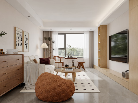Living Room and Dining Room 179 3D Model