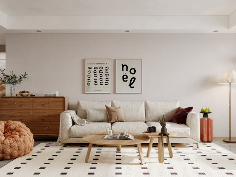Living Room and Dining Room 179 3D Модель