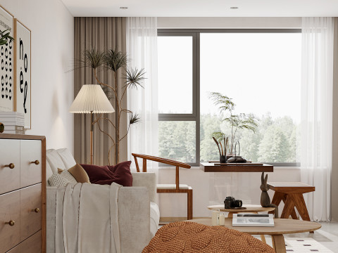 Living Room and Dining Room 179 3D Модель