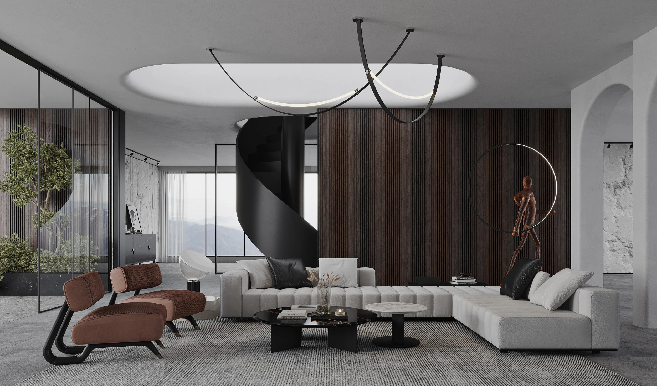 Living Room 184 3D Model .c4d .max .obj .3ds .fbx .stl .blend 