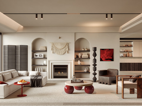 Living Room 185 3D Model