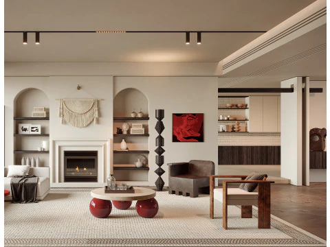 Living Room 185 3D Model