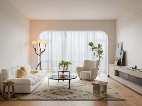 लिविंग रूम 186 3D मॉडल